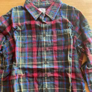 LL Bean Women's Green, Blue, and Red Flannel Size Petite Small